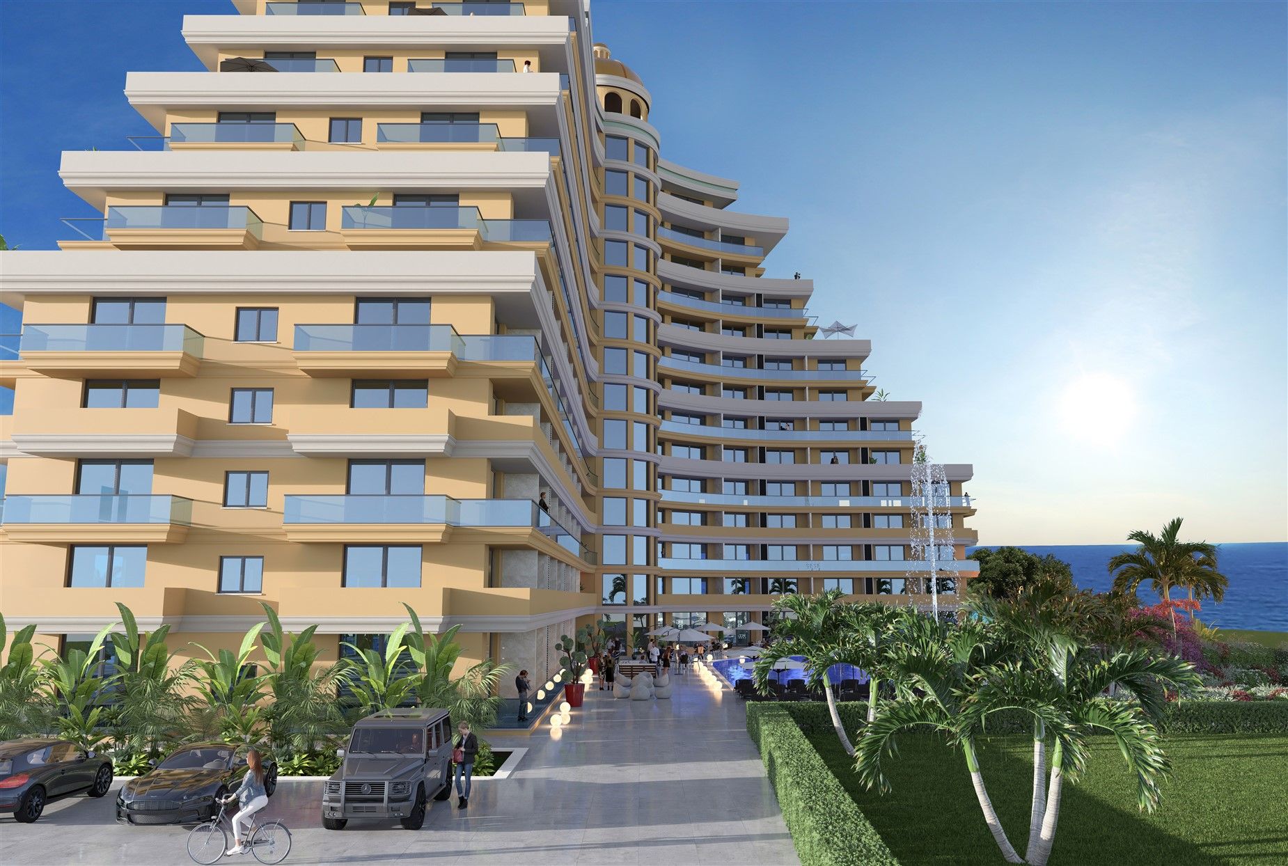 New residential complex in 200 m from the sandy beach in Iskele