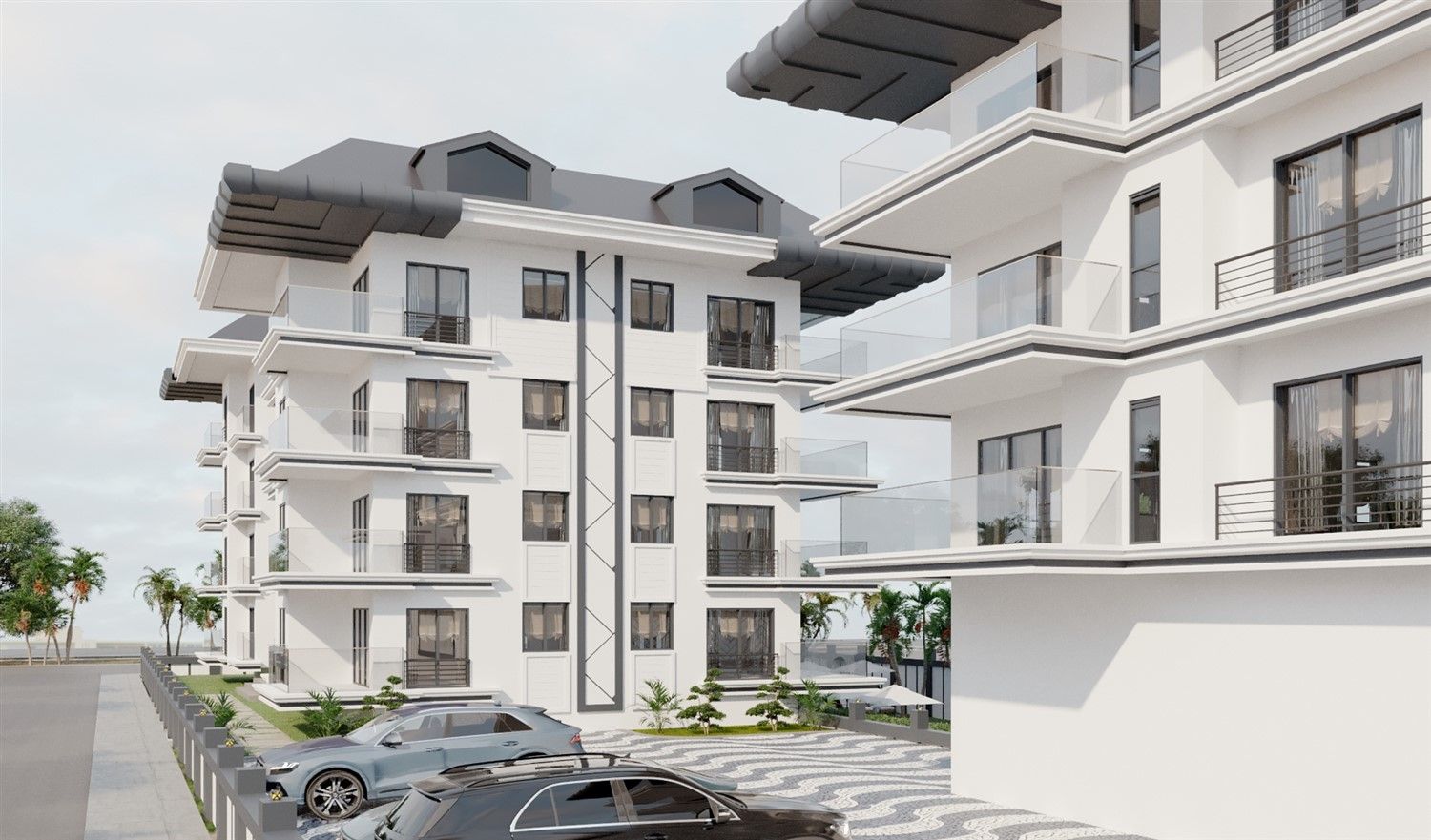 Apartments in new project - actively developing Payallar region