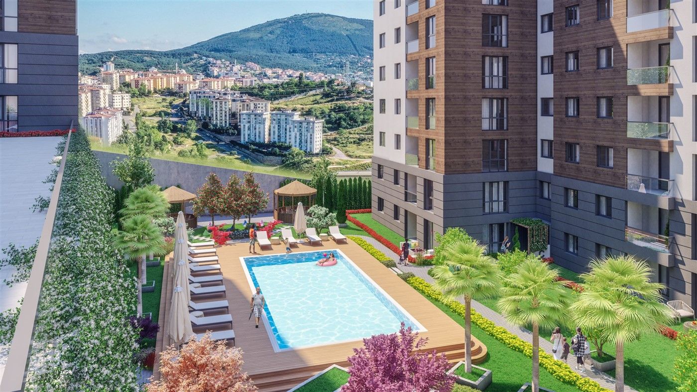 Apartments of various layouts near the sea and metro station in Istanbul