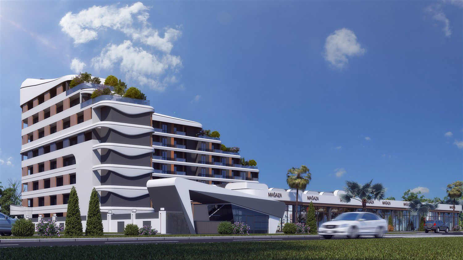 Hotel concept complex in Antalya, Altintash district