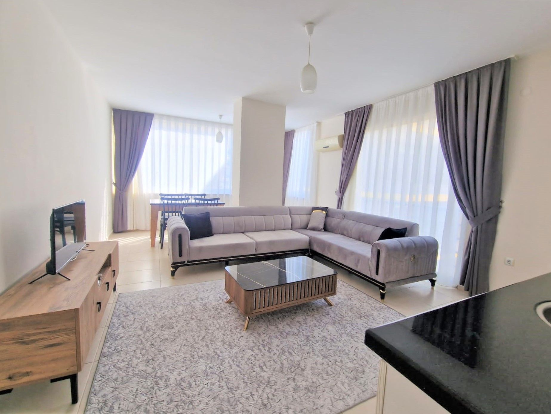 Furnished apartment 1+1 in Kleopatra district
