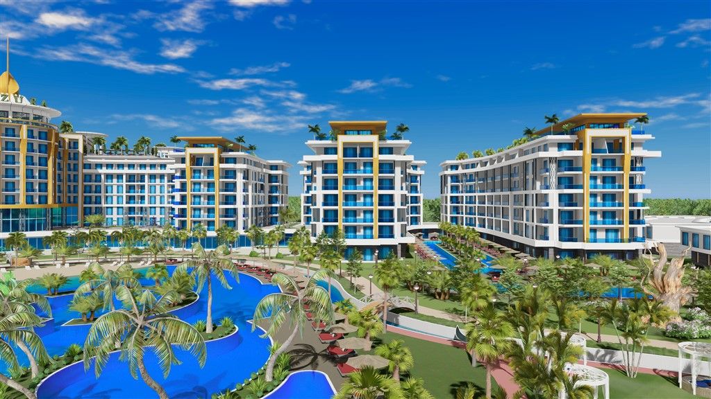 Large 1+1 apartment, the largest complex in Alanya