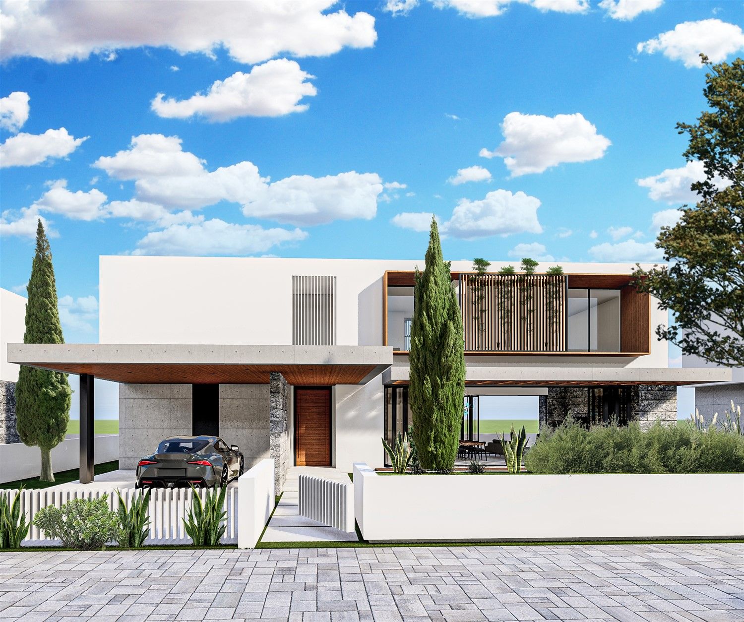 Project of private two-storey villas in Kyrenia