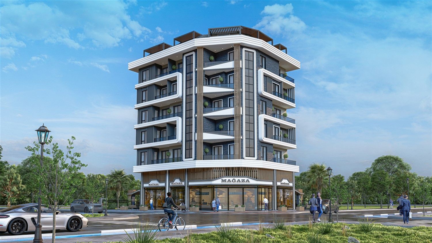 New boutique project in the center of popular Mahmutlar district