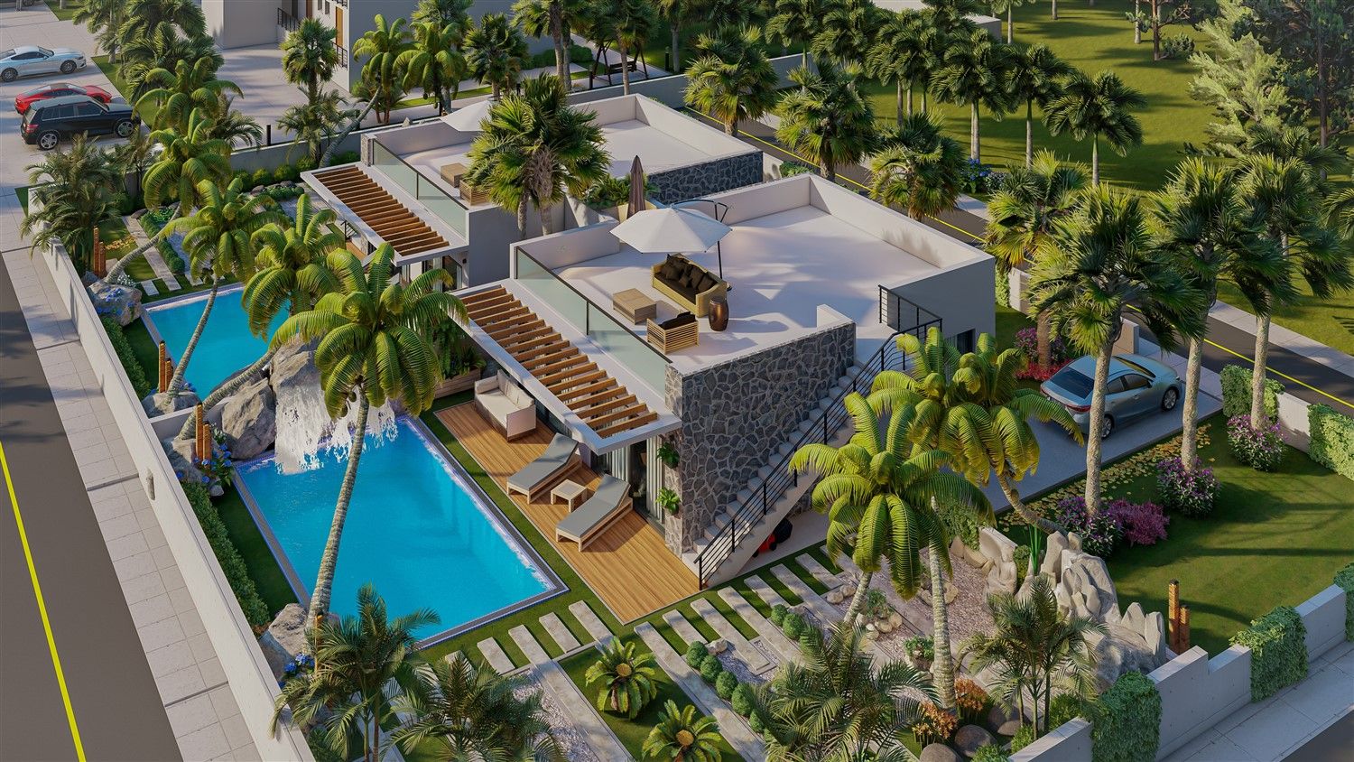 3+1 villas in a large-scale luxury project in Northern Cyprus