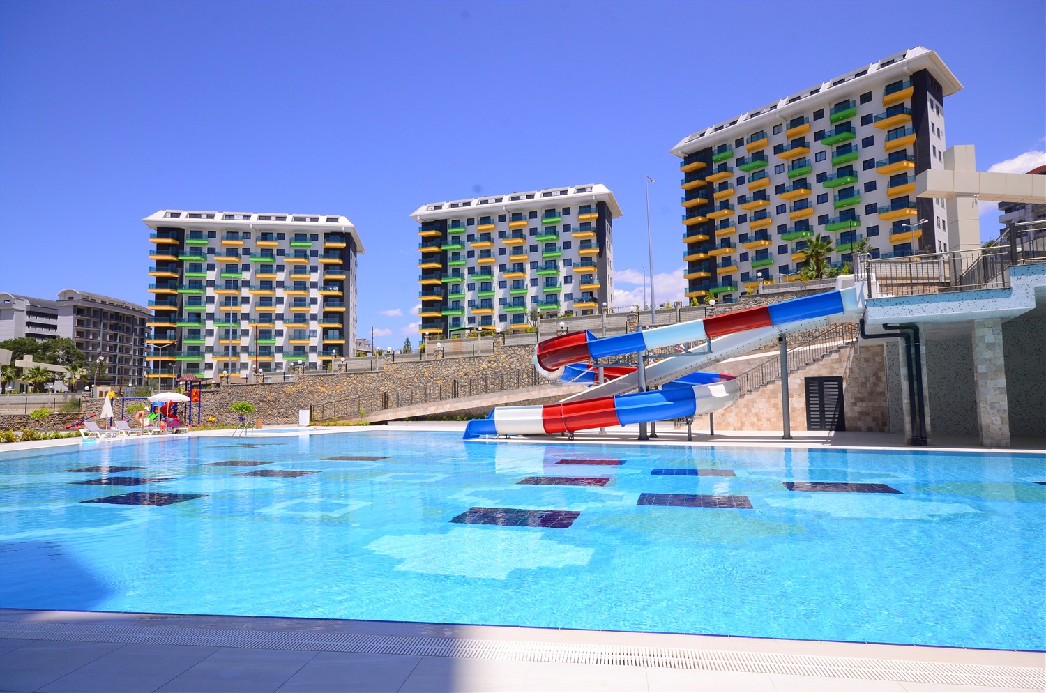 1+1 apartment with mountain and sea view in Avsallar