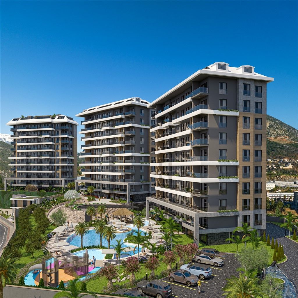 Unique residential complex near the university in Kestel, Alanya