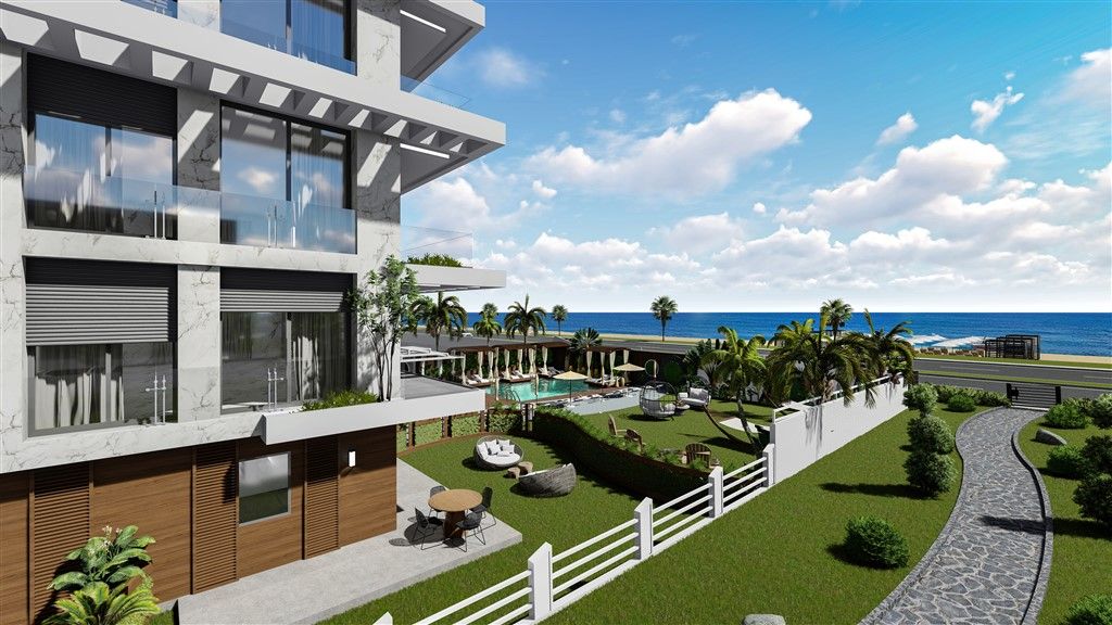 New apartments on the 1st coastline in elite Kestel district