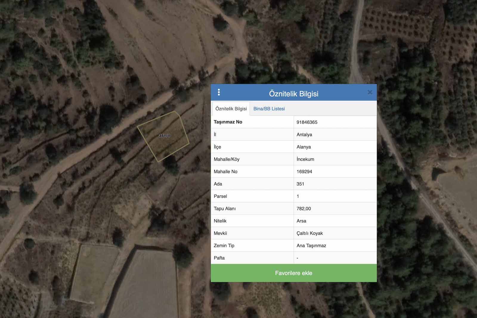 Land for villa construction in Incekum district