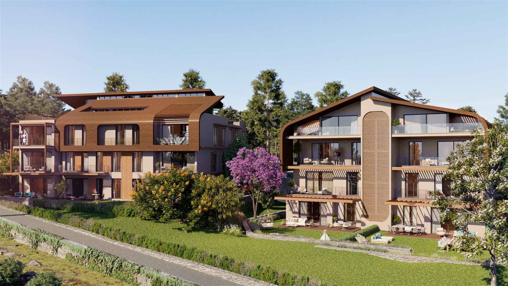 Luxury project amidst lush pine forests in Istanbul