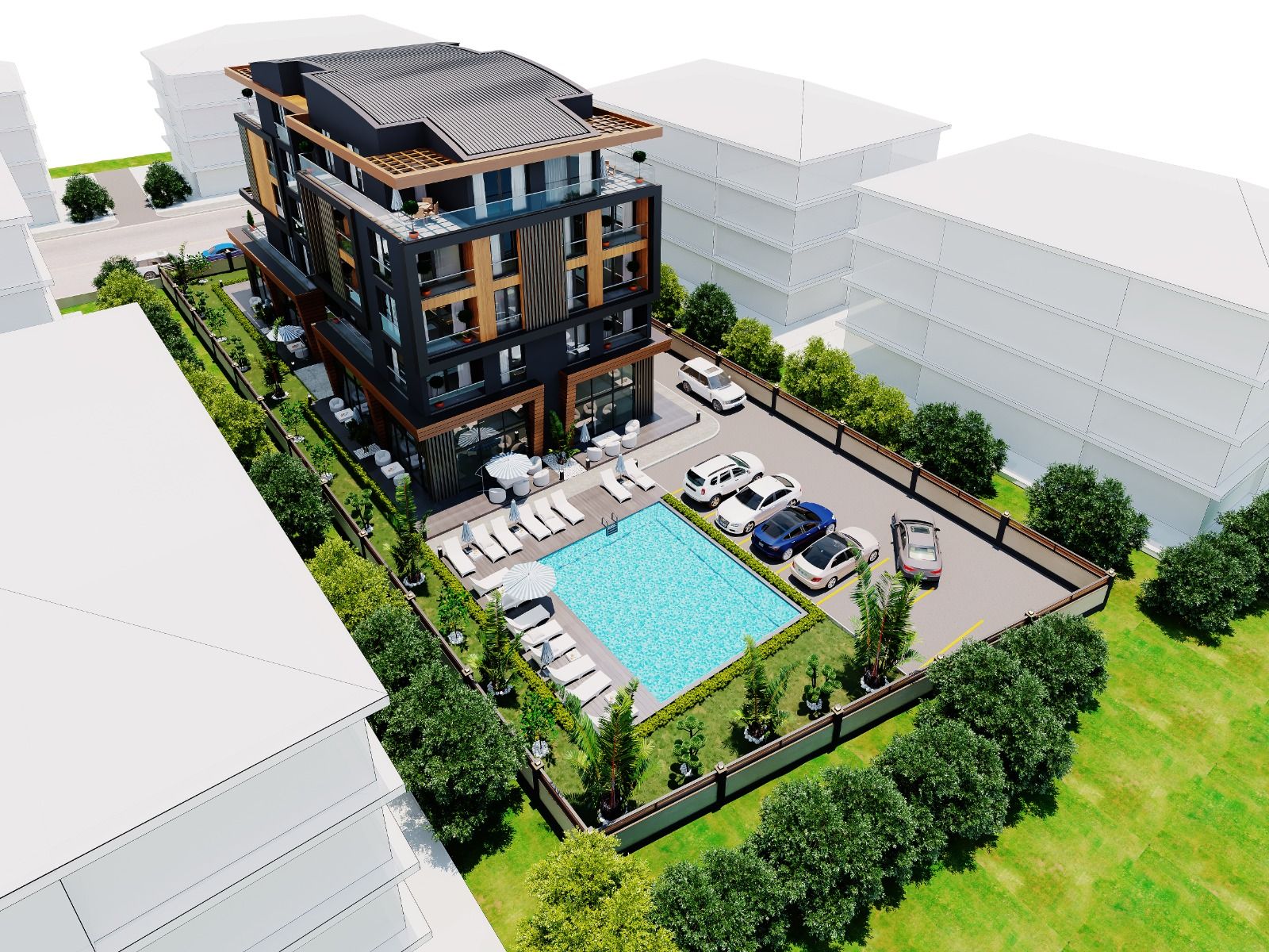 Apartments in boutique project in Antalya, Altintash district