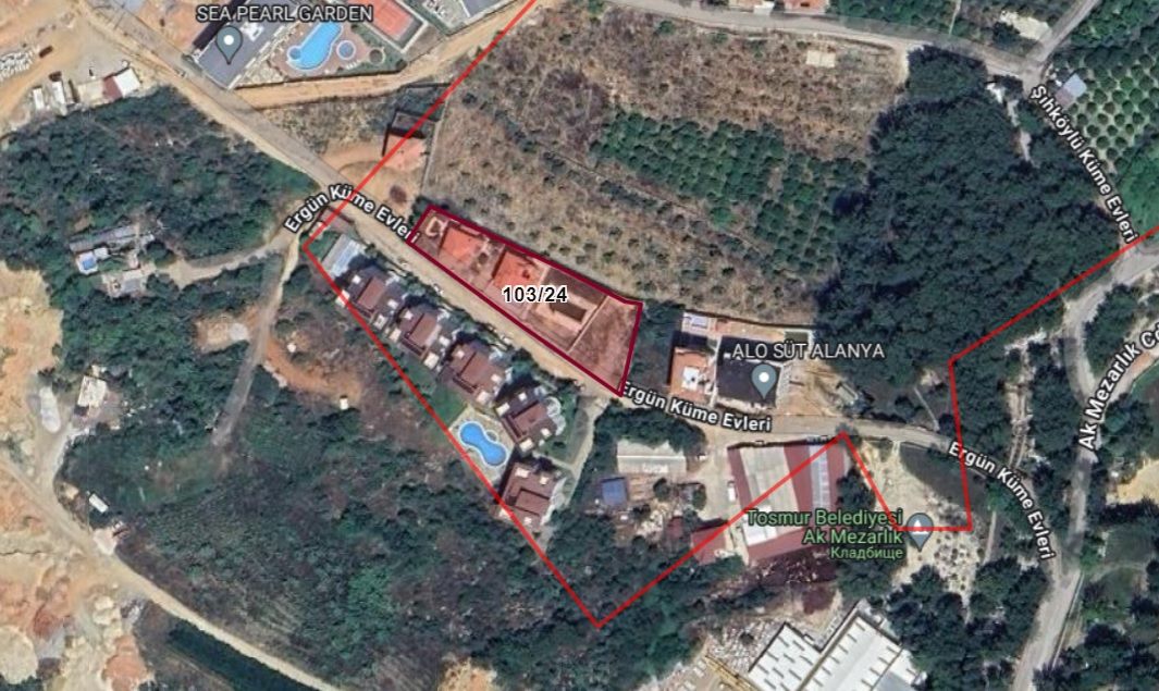 Plot of land with built villas in Oba district
