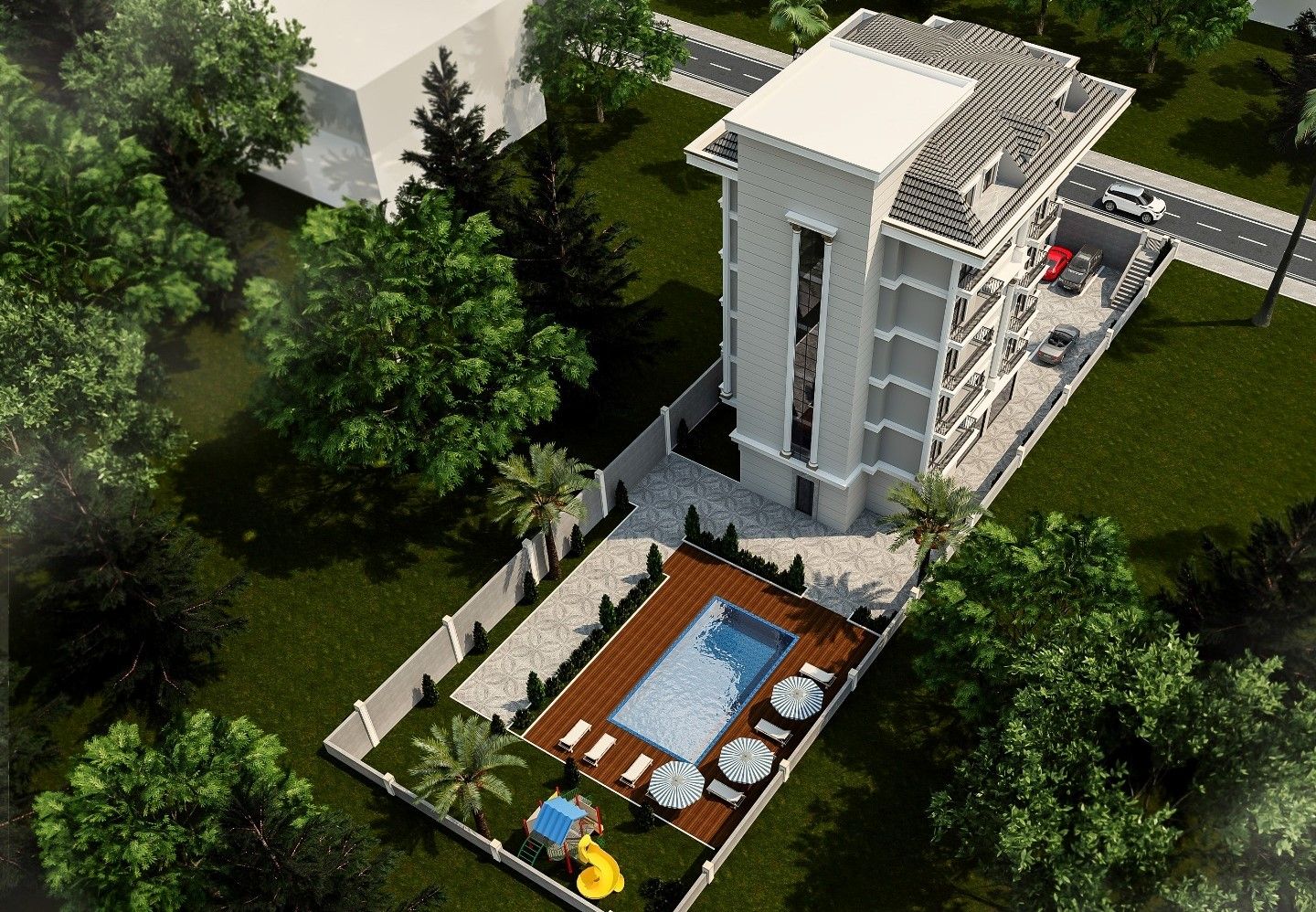 Apartment 1+1 in new complex - Kestel district, Alanya