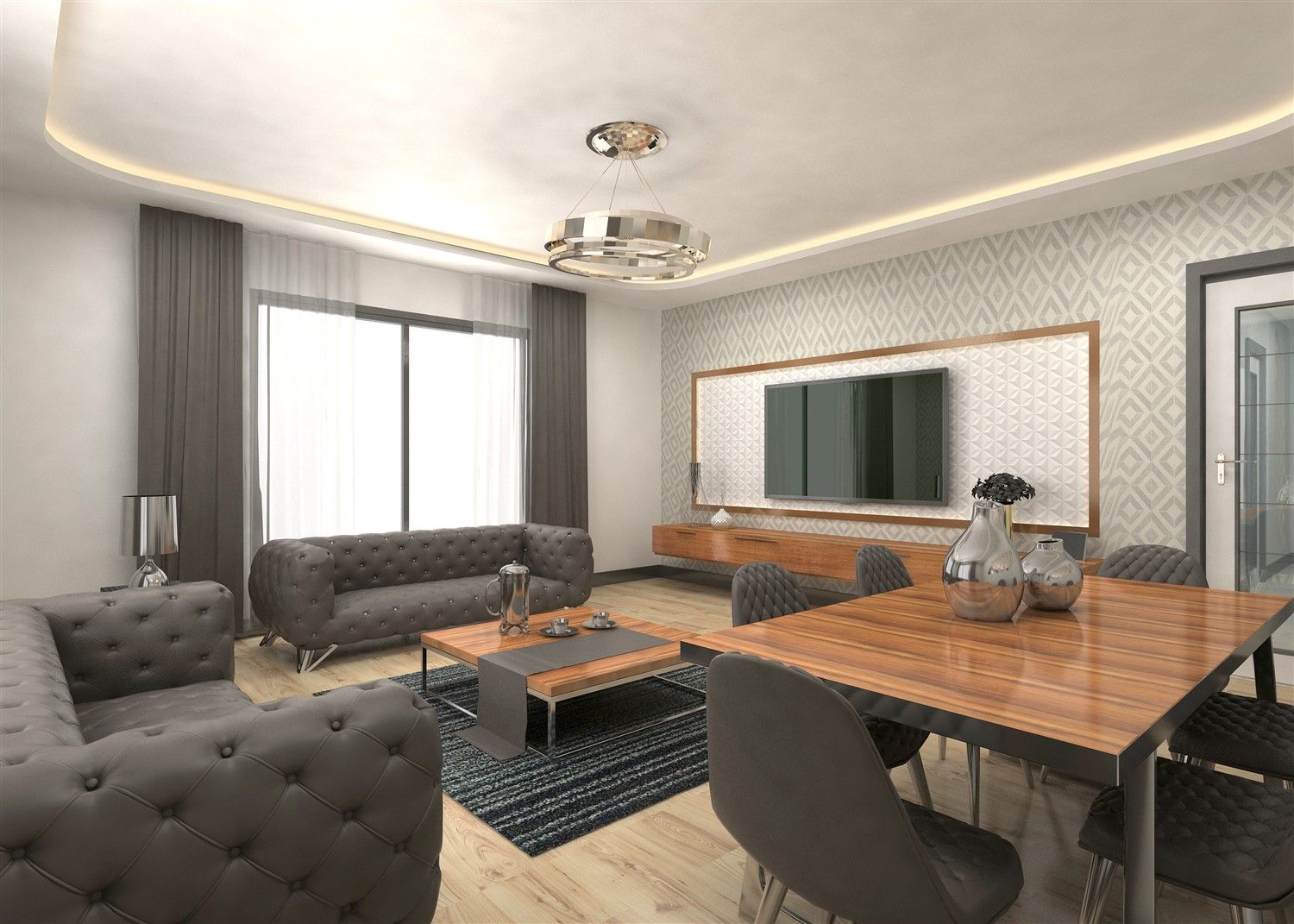 Ready apartments in the investment district of Istanbul