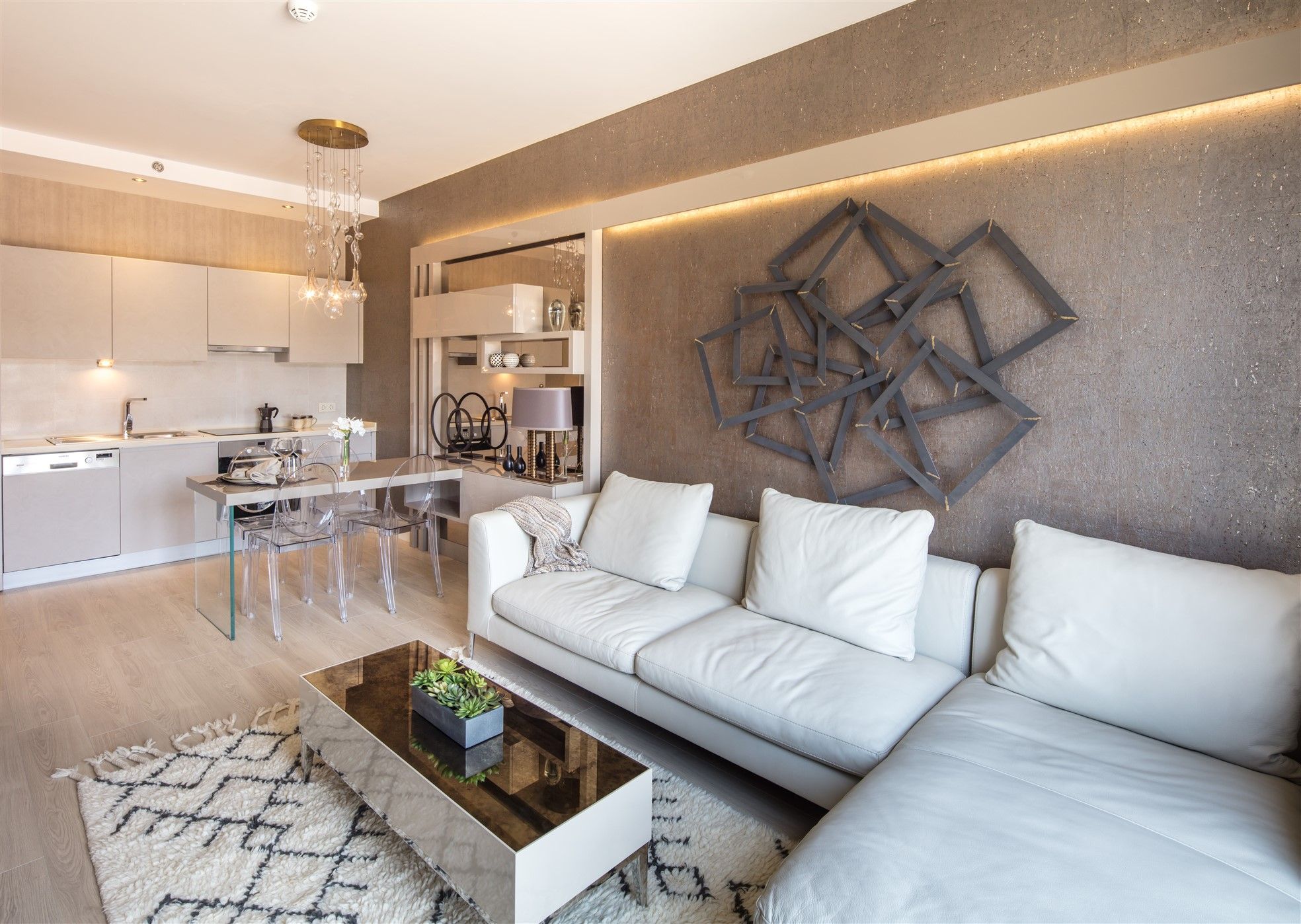 New 1+1 apartments in a stylish skyscraper in Maltepe district