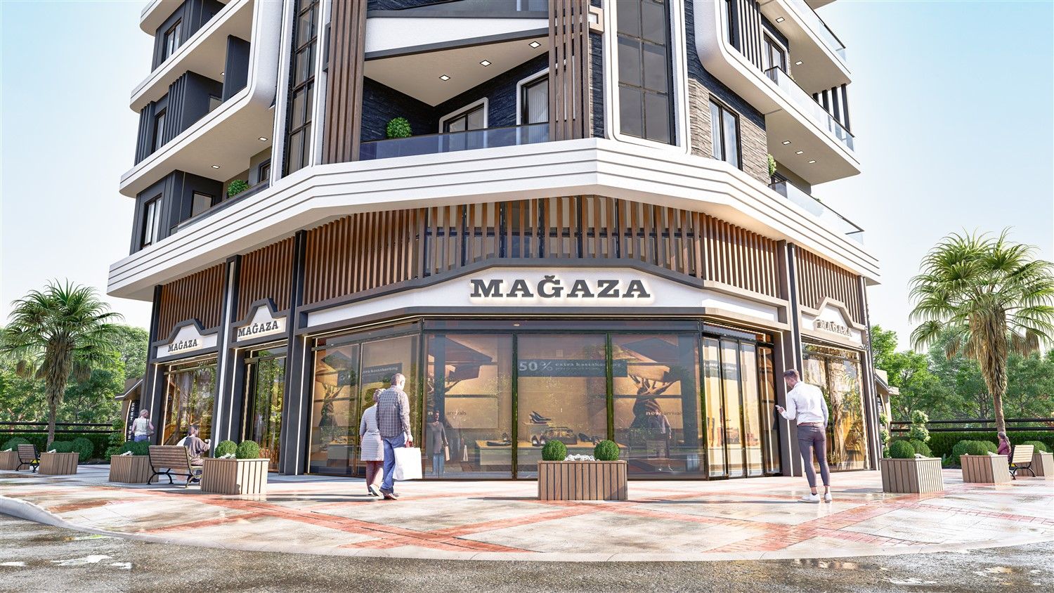 New boutique project in the center of popular Mahmutlar district