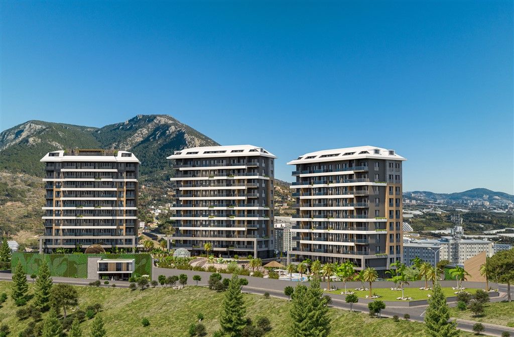 Unique residential complex near the university in Kestel, Alanya