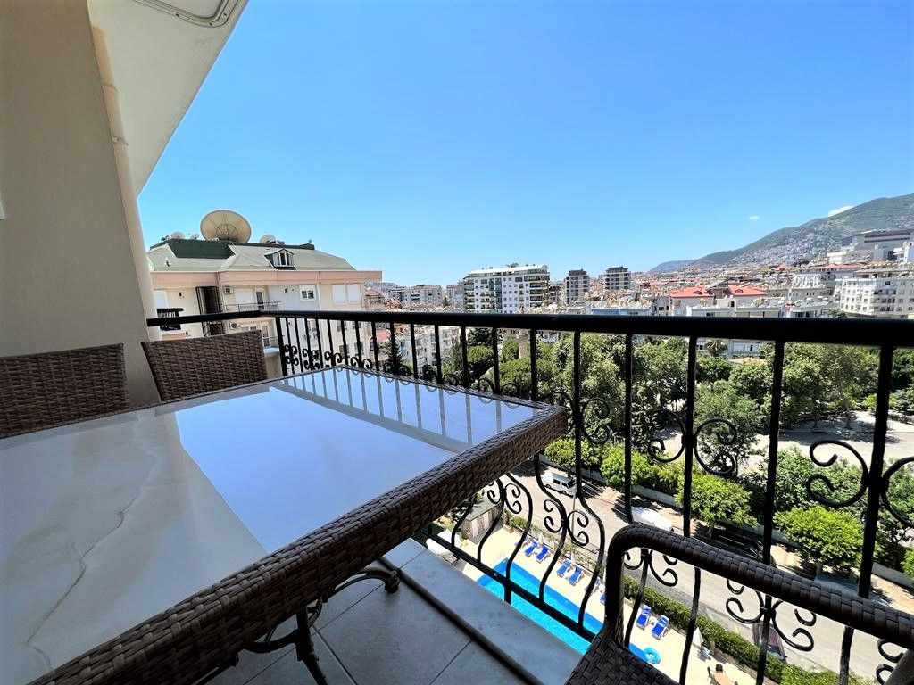 Furnished 1+1 apartment in the center of Alanya city