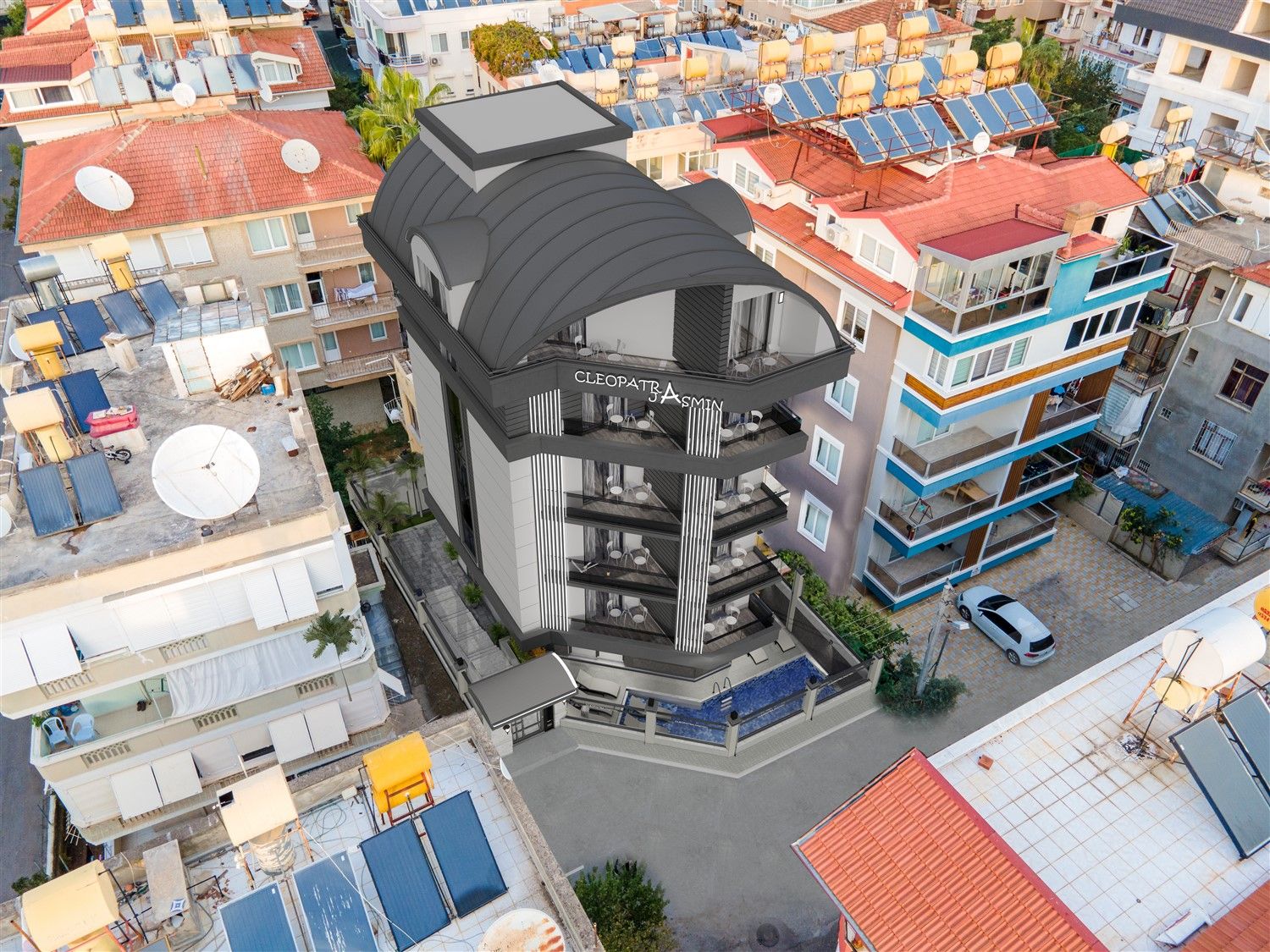 Penthous 2+1 in the center of Alanya, Cleopatra Beach district