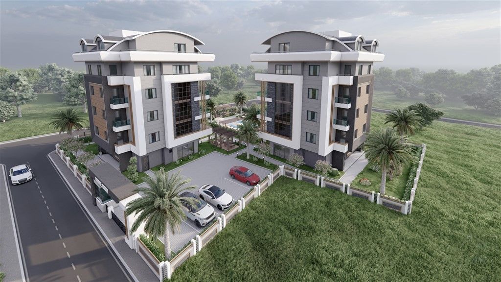 New apartments at the final stage of construction in Oba district