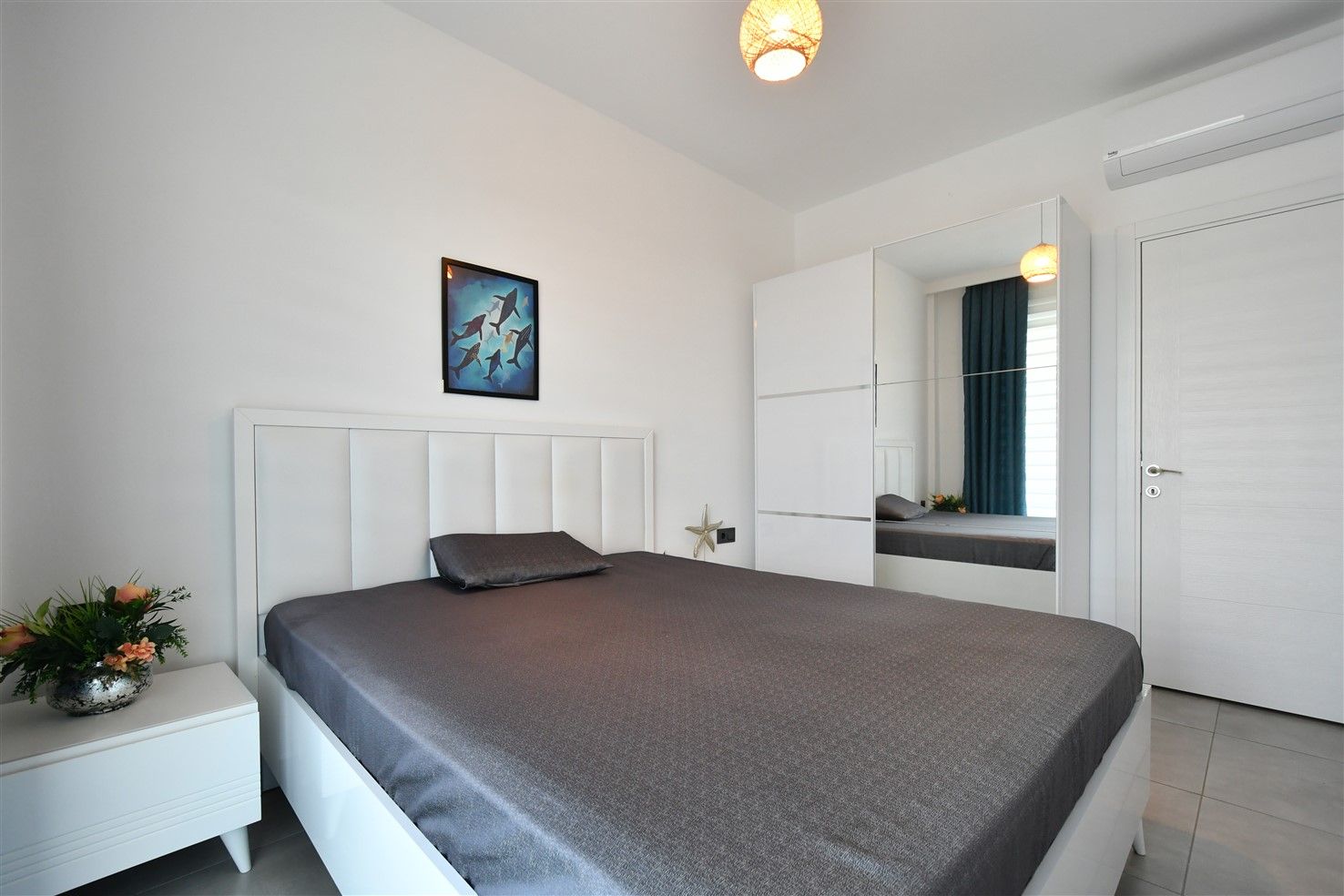 Cozy 1+1 apartment with mountain views for rent - Mahmutlar, Alanya