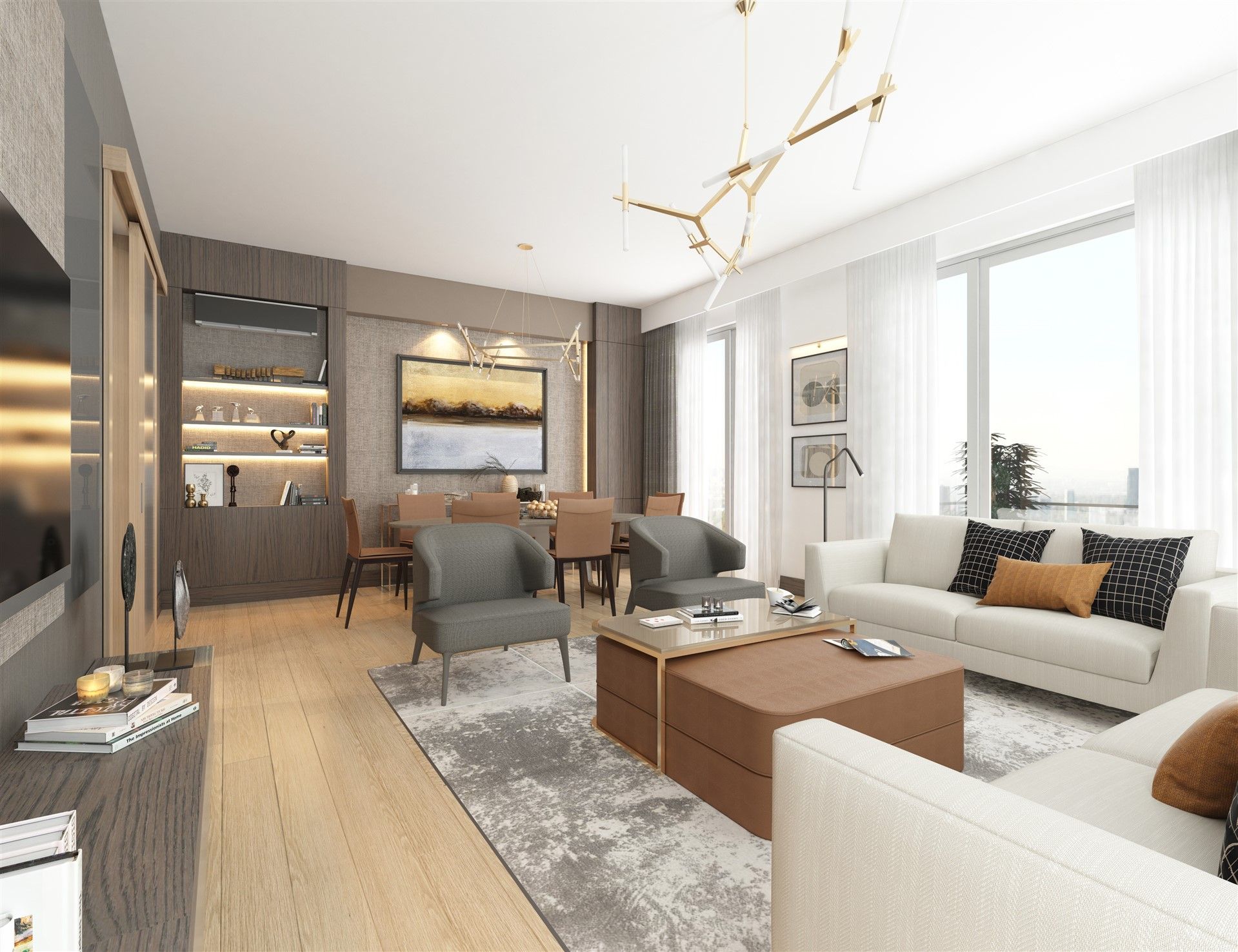 New apartments in a residence with a large territory - Esenyurt, Istanbul