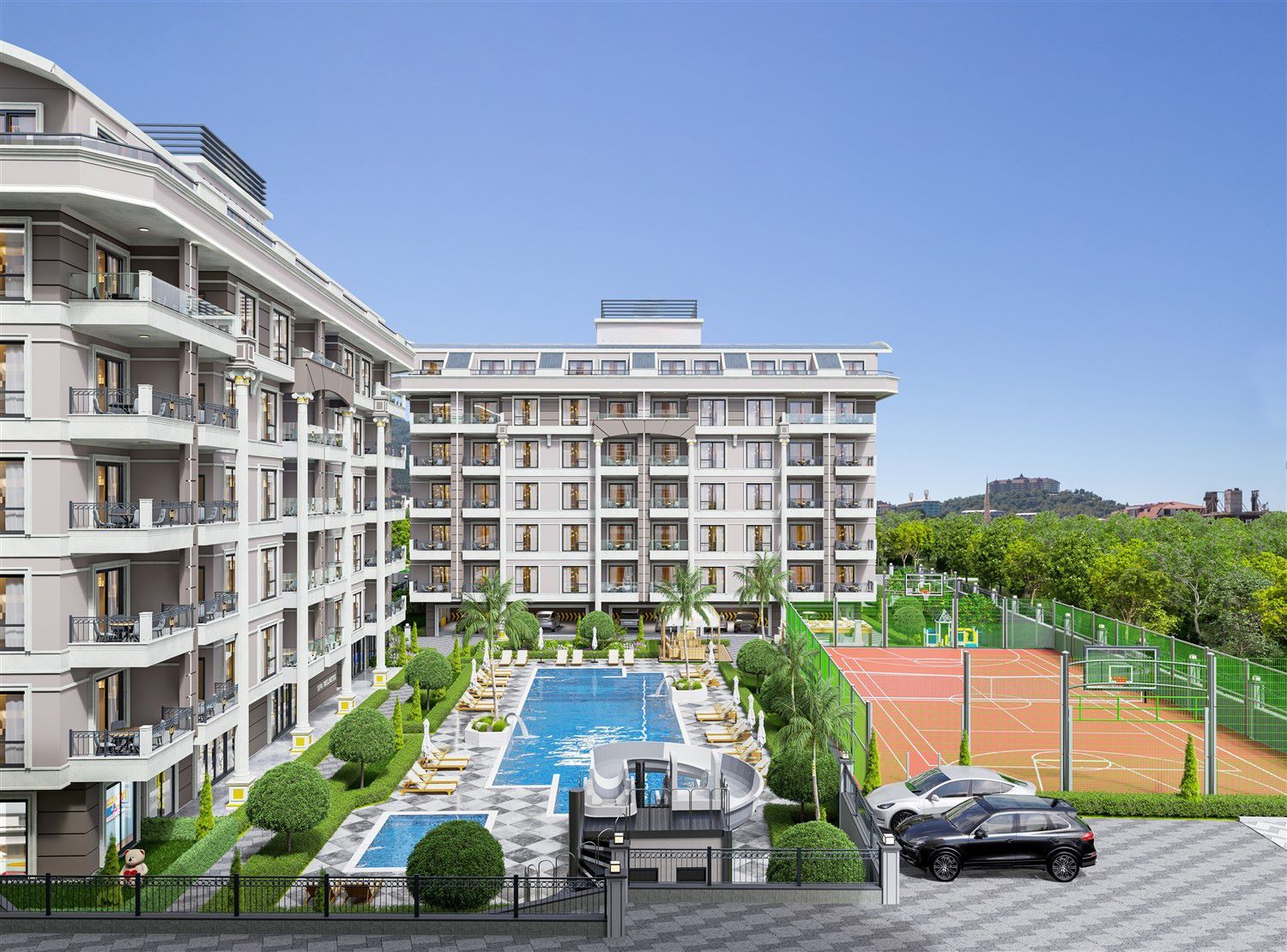 New apartments in 300 m from the beach in Kargıcak district