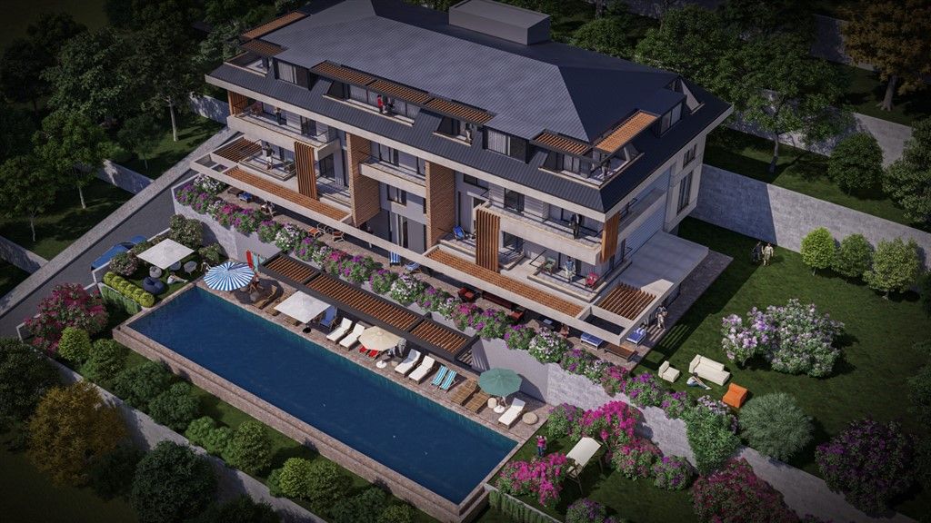 Apartments with panoramic sea views - Alanya center