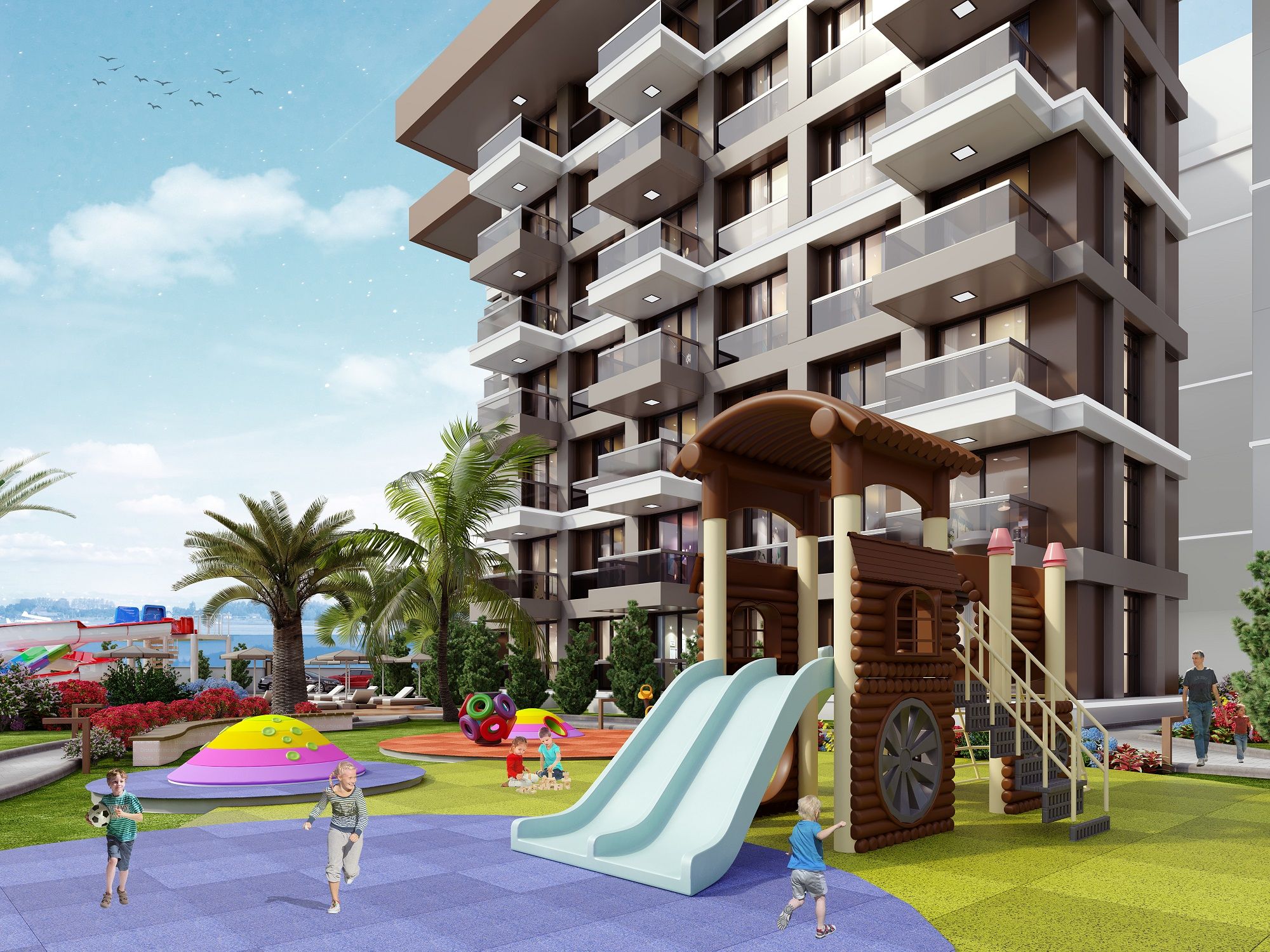New project with rich infrastructure in Gazipasa city, Alanya