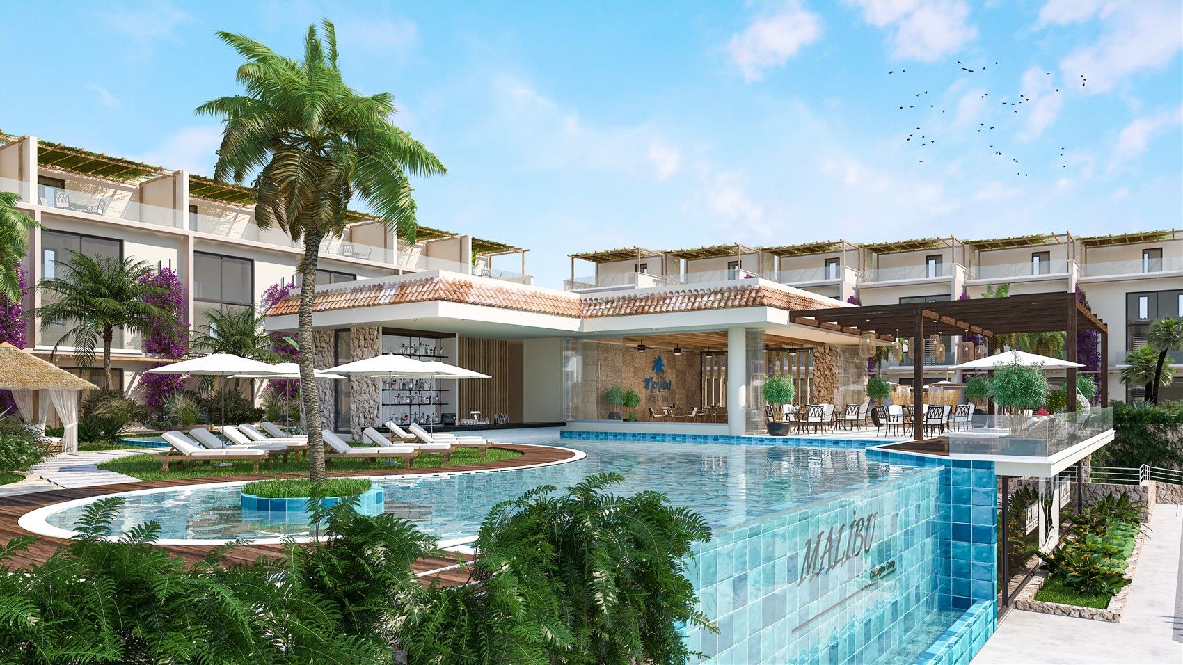 New complex of luxury apartments in North Cyprus 