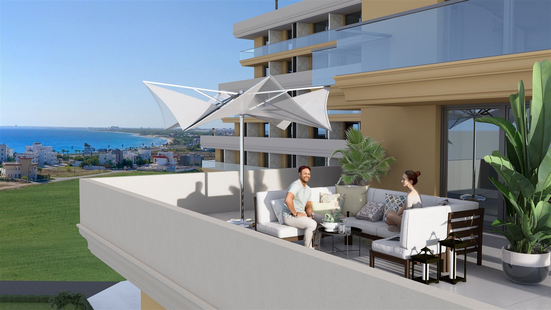 New residential complex in 200 m from the sandy beach in Iskele