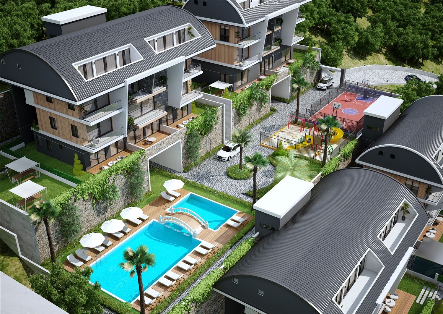 Luxury Project in a beautiful place in Alanya - Tepe district