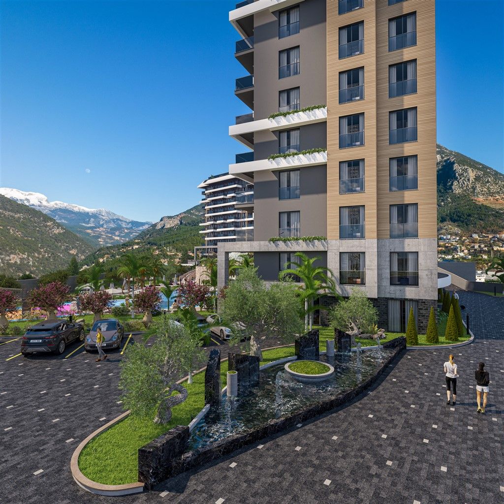 Unique residential complex near the university in Kestel, Alanya