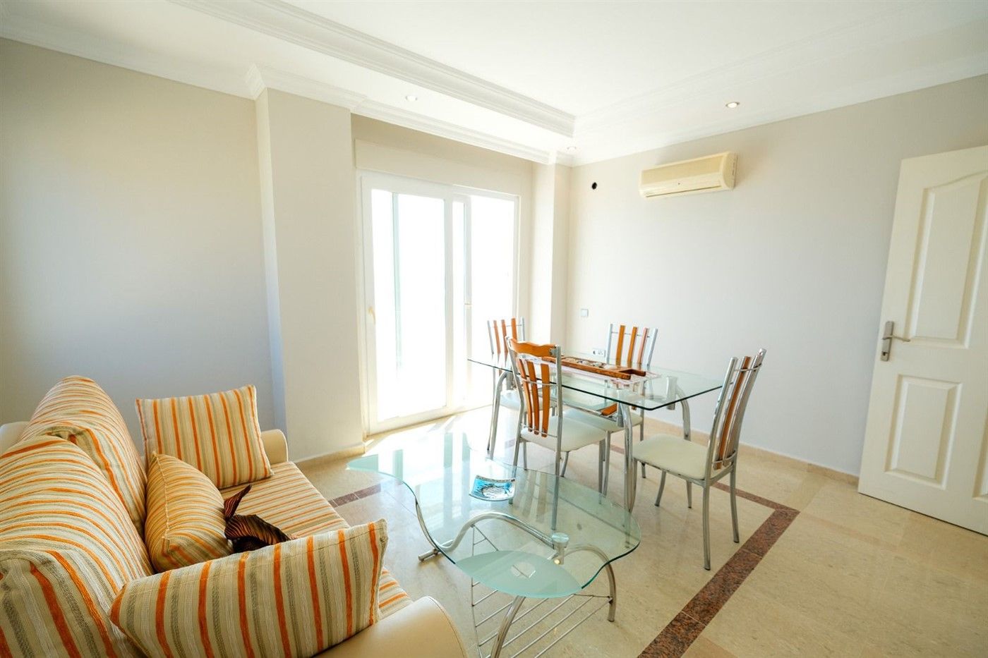 Furnished sea view apartment 2+1 in Tosmur district