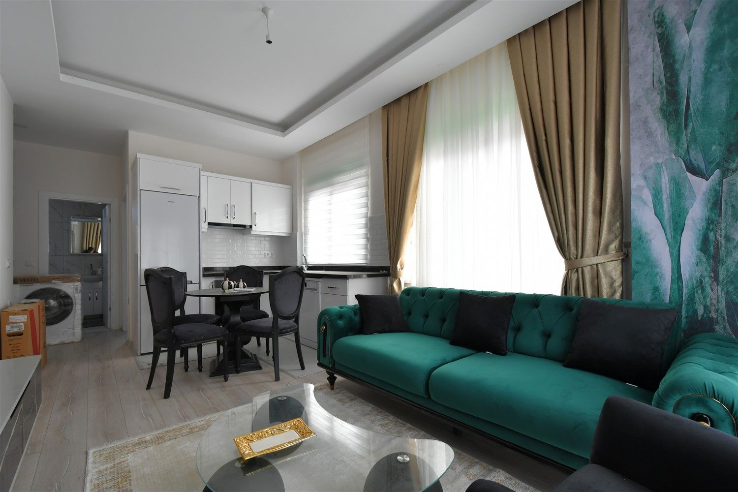 New 1+1 furnished apartment, Alanya Avsallar district