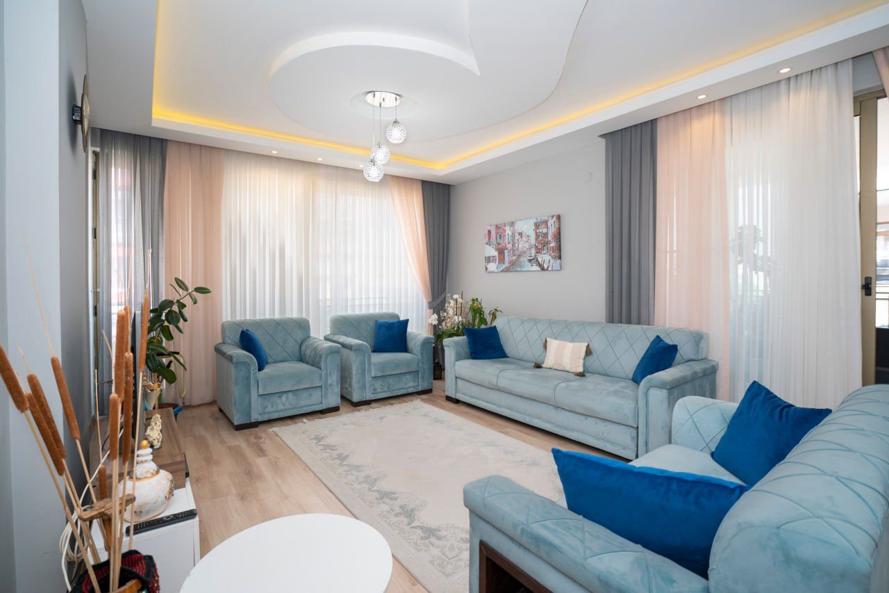 Furnished apartment 3+1 in Oba district, Alanya