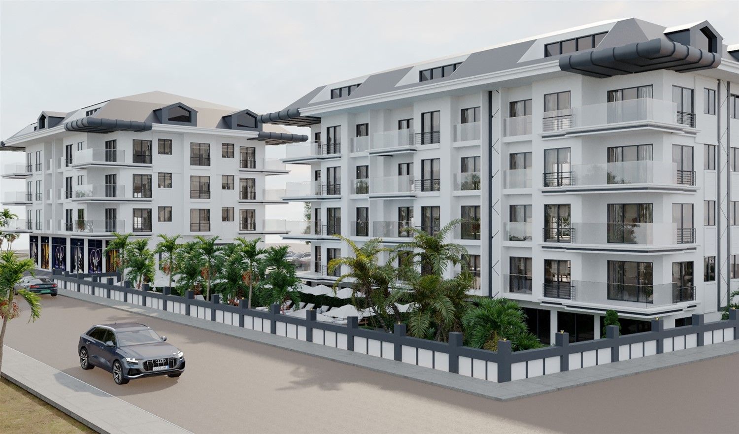 Apartments in new project - actively developing Payallar region