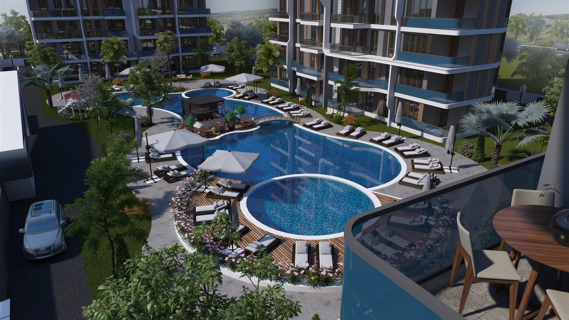 Family concept complex in a new district of Antalya - Altintash