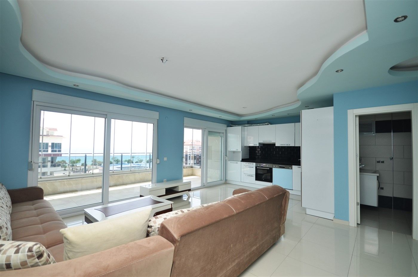 Sea view penthouse 2+1 in Kestel, Alanya