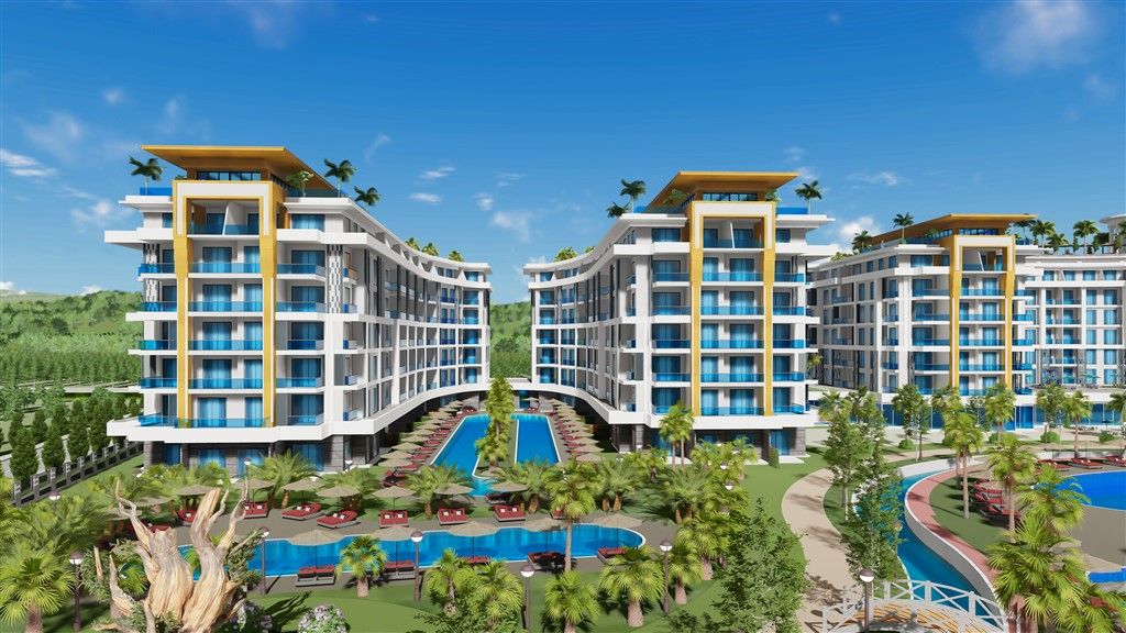 New 1+1 apartment in the grand project of the Antalya coast