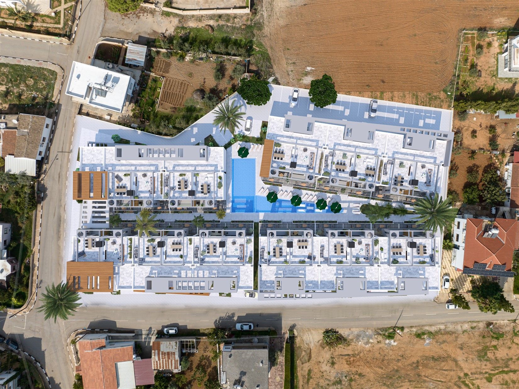 Apartments 2+1 in the suburbs of Famagusta