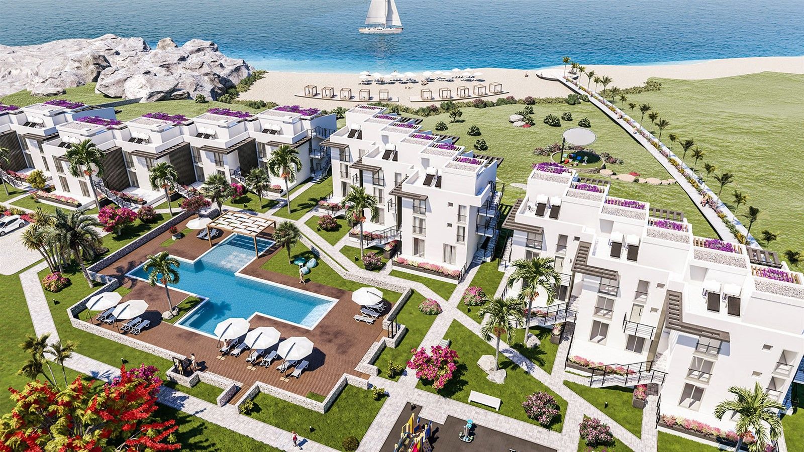 New apartments with panoramic sea and mountain views - Northern Cyprus 