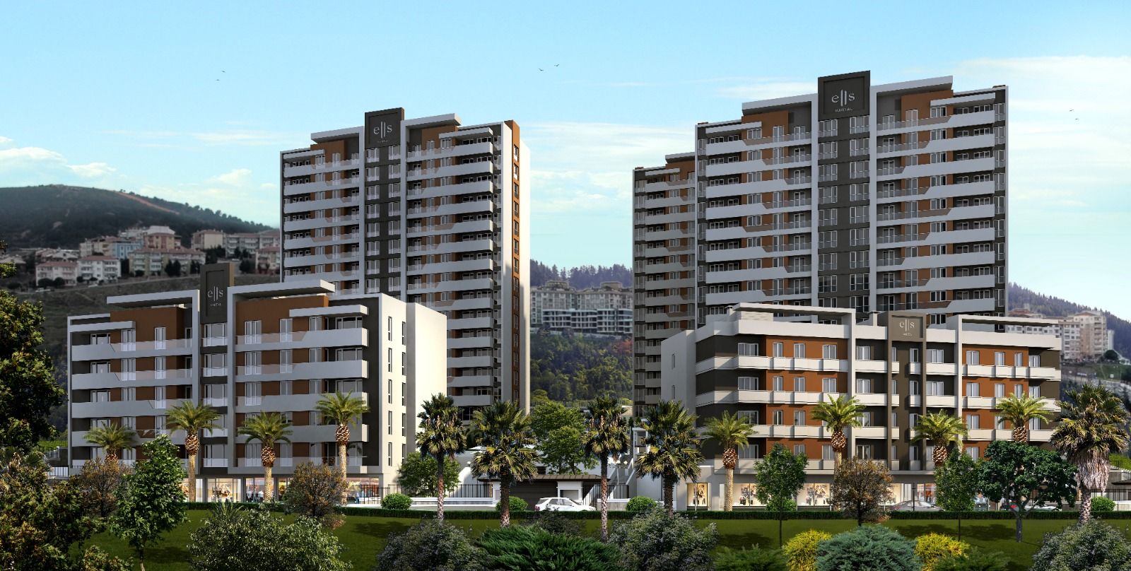 Ready for living apartments overlooking the sea and city in Kartal district