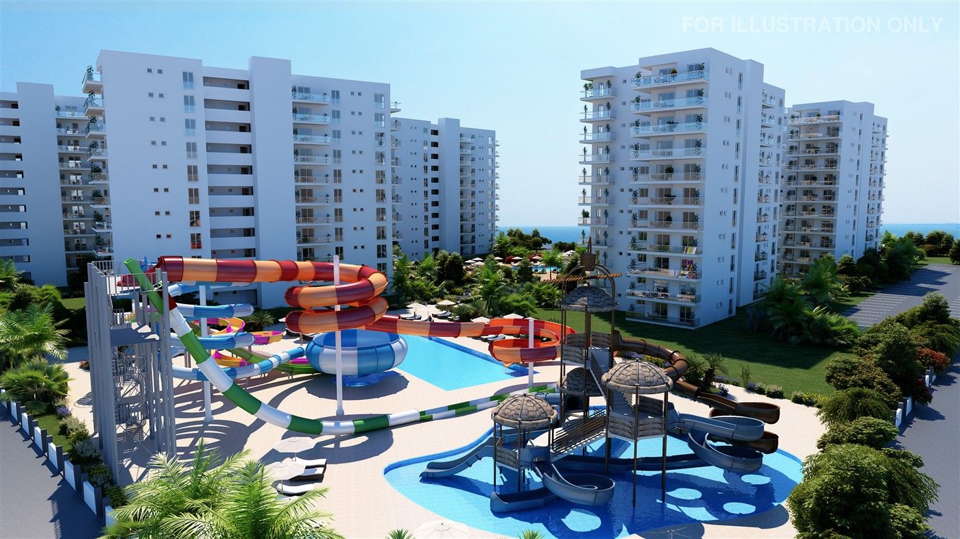 New apartments under construction on the coast of Northern Cyprus