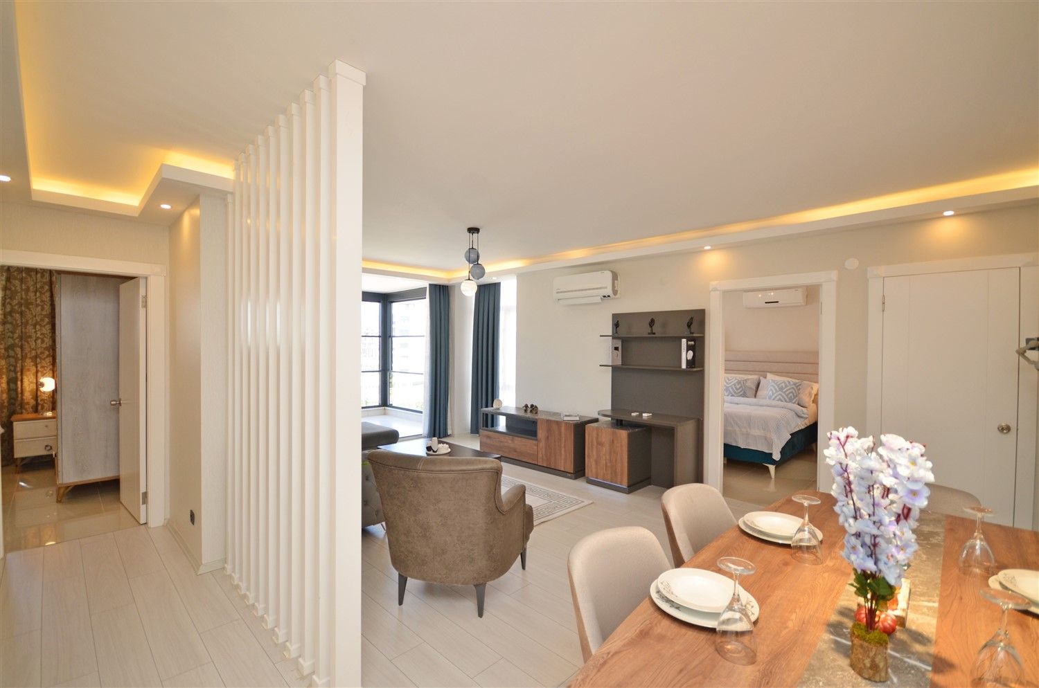 Furnished apartment 2+1 200 from the sea - Kargicak