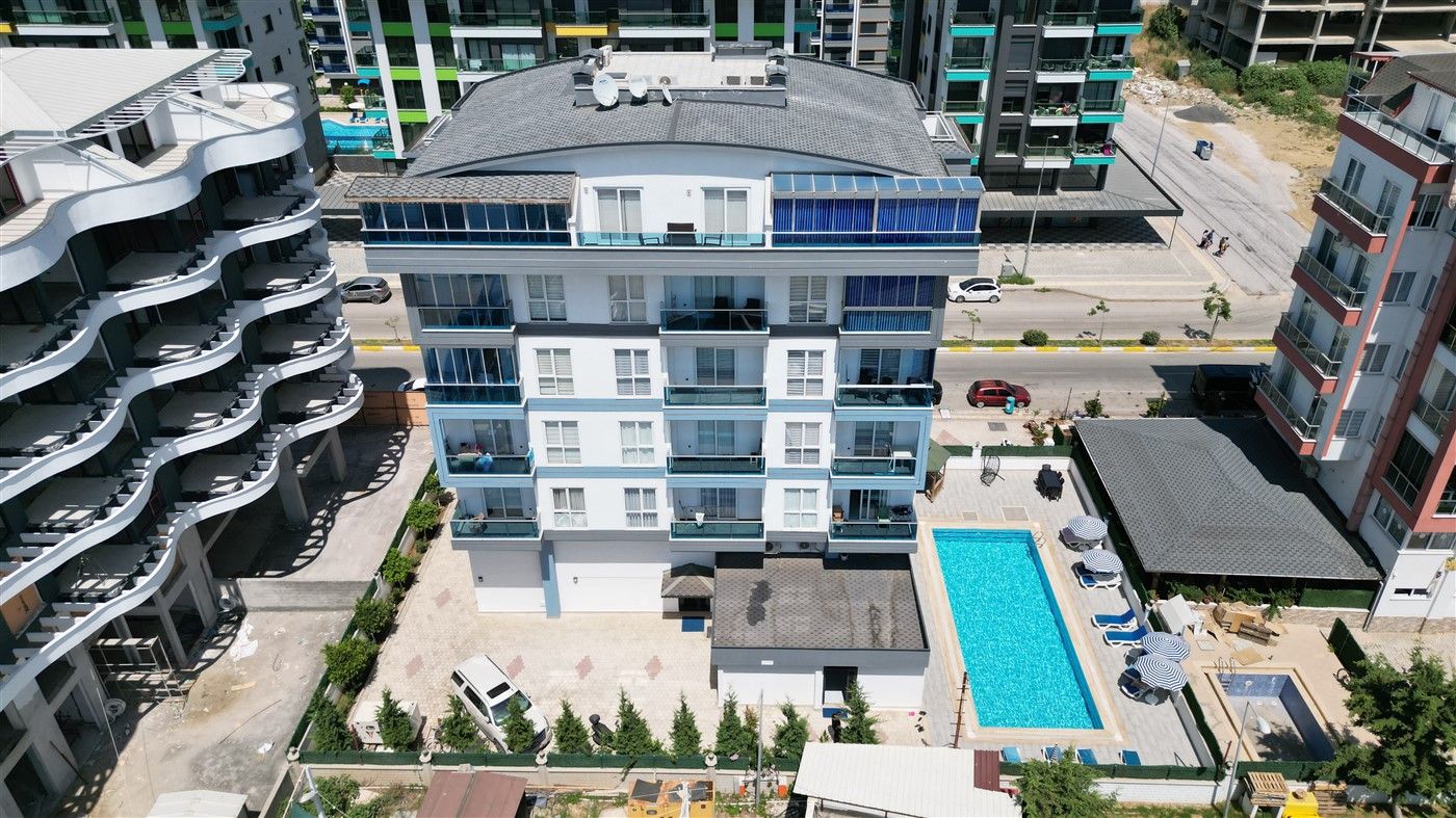 Furnished 1 bedroom apartment in 30 m from the beach in Kargıcak