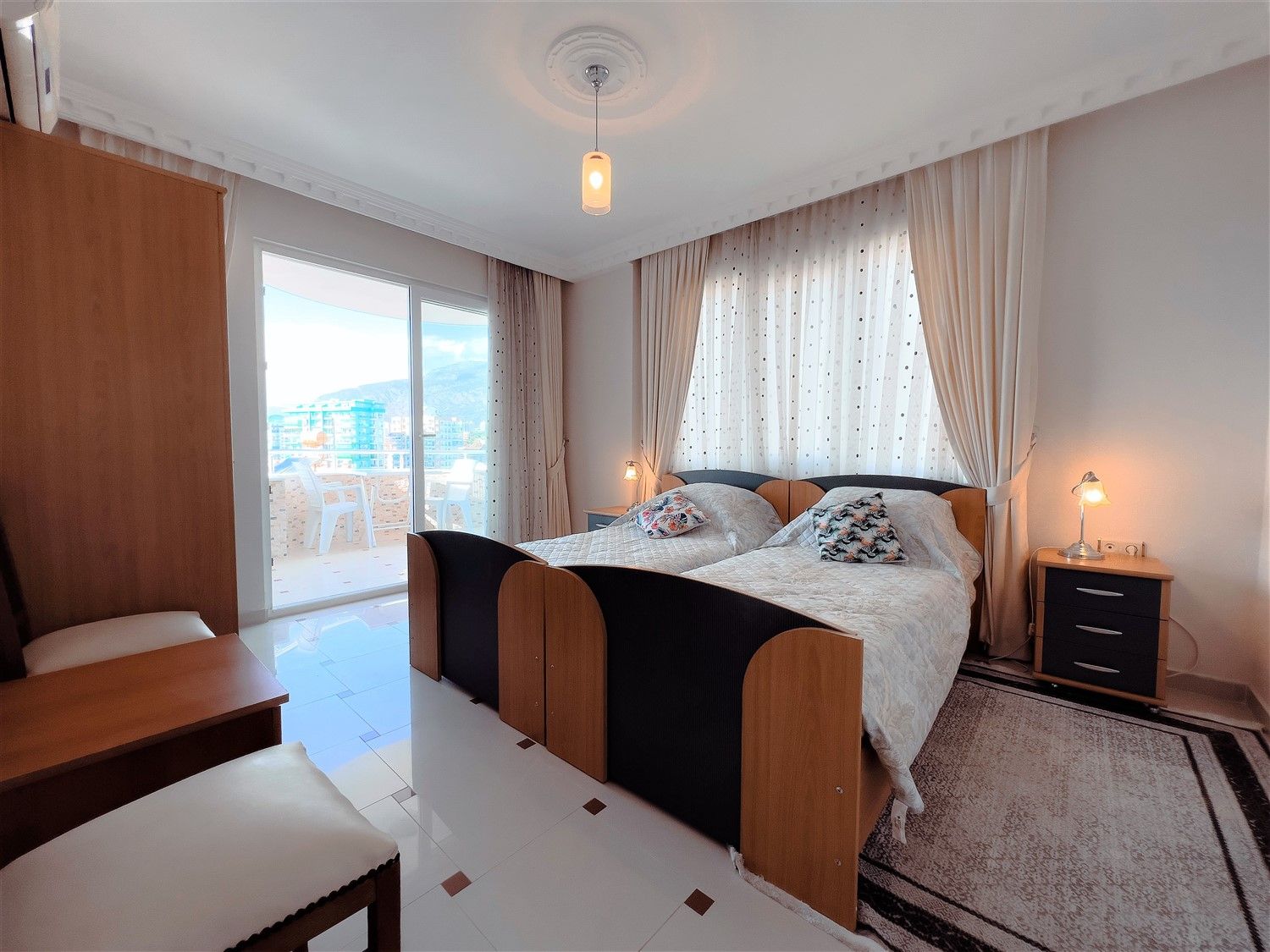 Sea view apartment 2+1 in popular district of Alanya - Mahmutlar