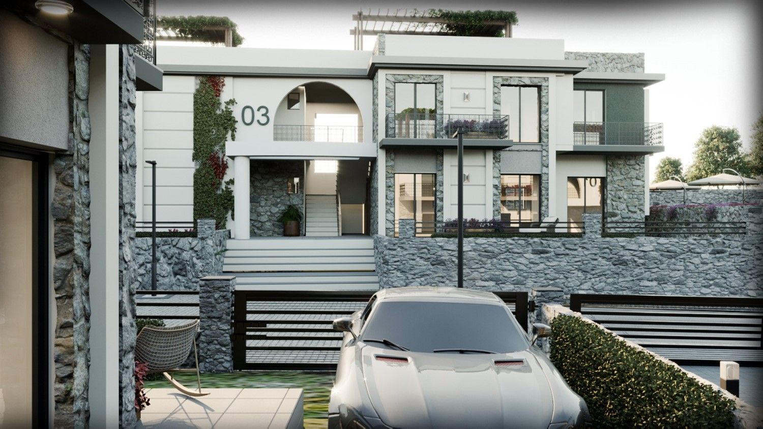 Residential project in final stage of construction in Kyrenia