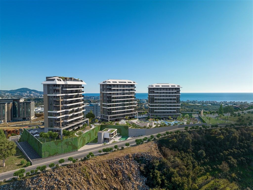 Unique residential complex near the university in Kestel, Alanya