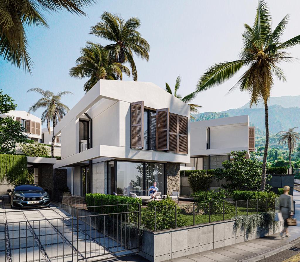Project of villas of various types and layouts surrounded by natural beauty